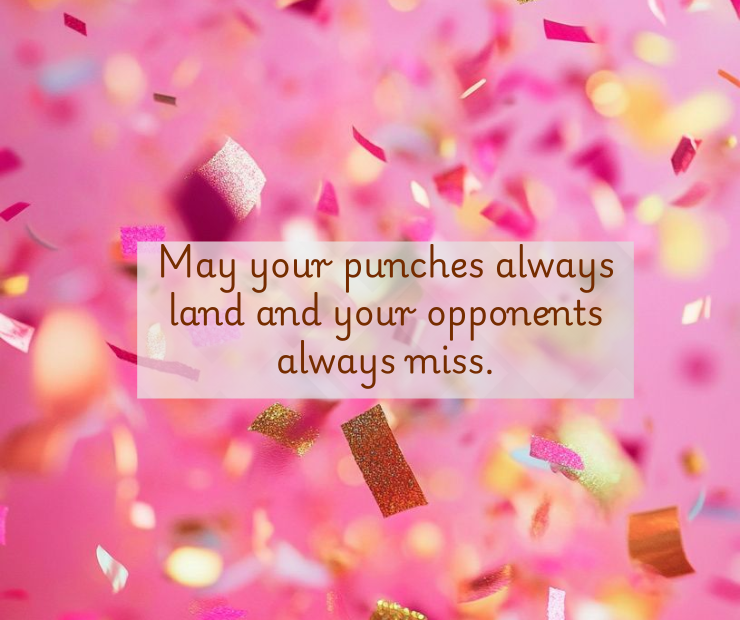 Funny Birthday Wishes for Fighter