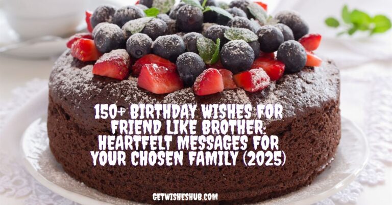 Birthday Wishes For Friend Like Brother