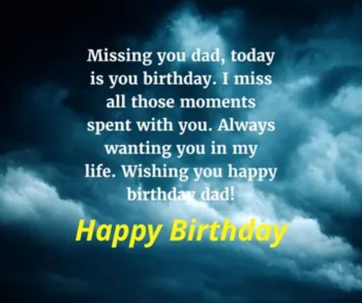Happy Birthday Quotes for Dad in Heaven from Daughter