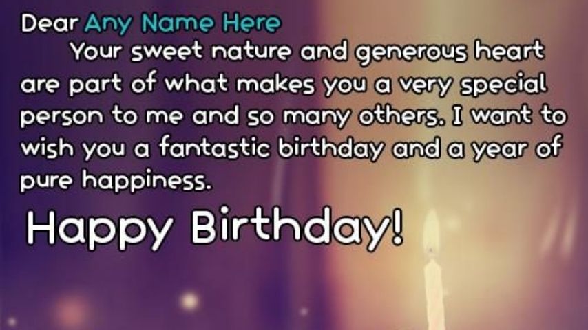 Happy Birthday for the Love of My Life