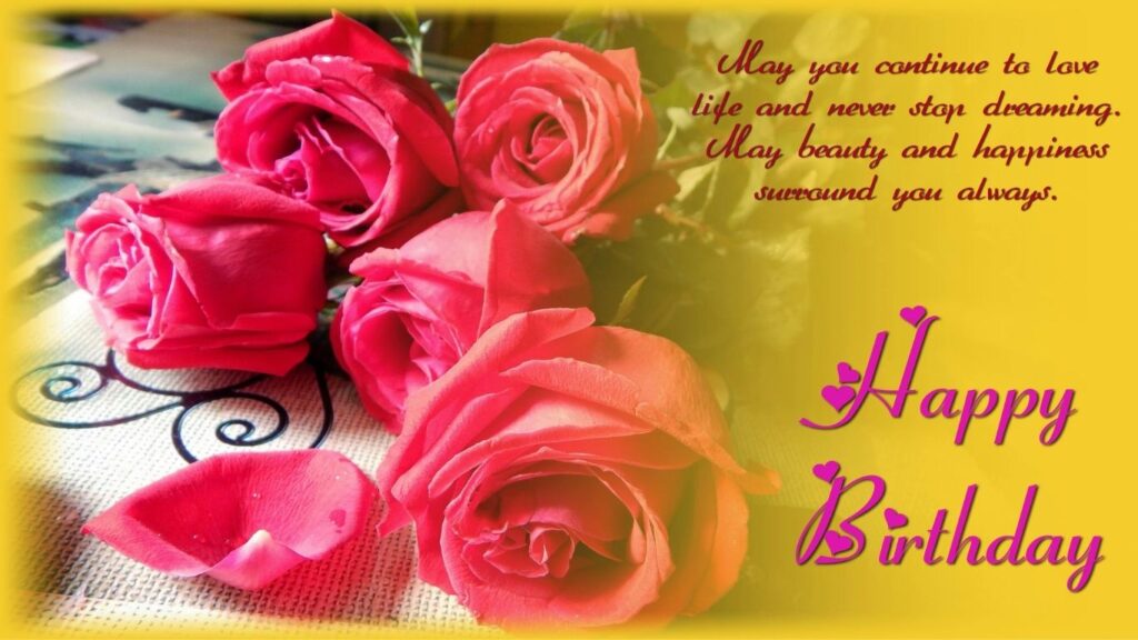 Long-distance birthday wishes for aunty.