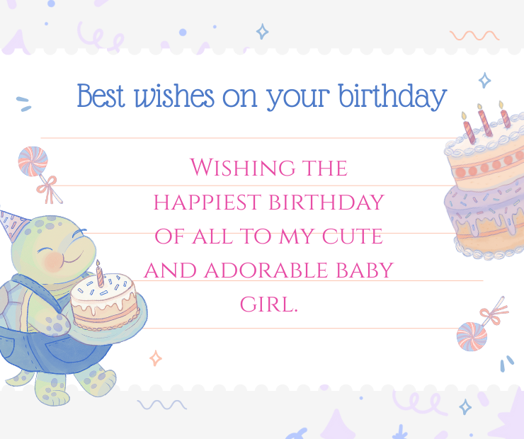 cute happy birthday princess wishes
