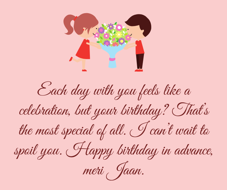 Advance Birthday Wishes for Lover
