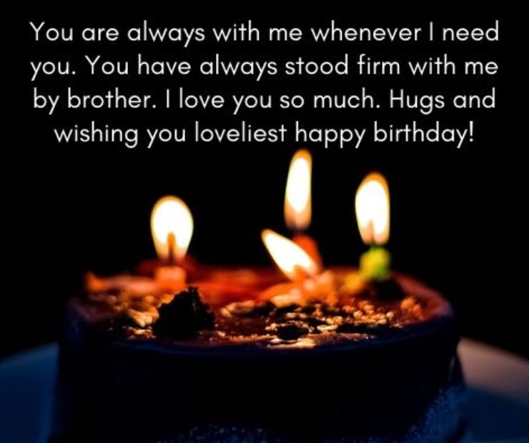 Simple Heart Touching Birthday Wishes for Brother