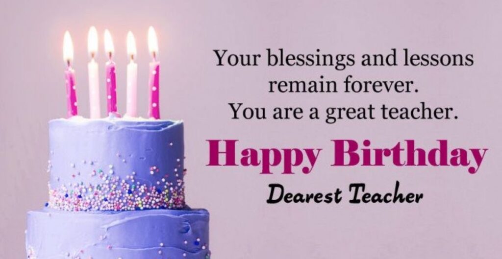 Birthday Wishes For Senior Teacher Male