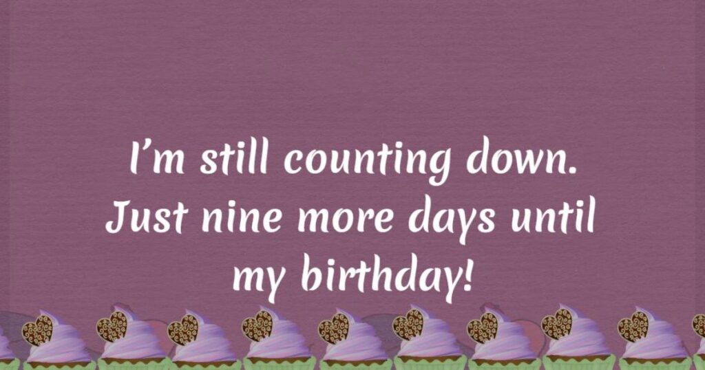 Countdown Captions for Instagram For Birthday