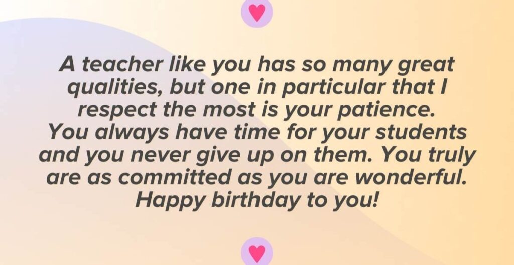Funny Birthday Wishes For Senior Teacher