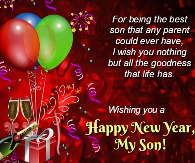 Happy New Year Wishes for Son