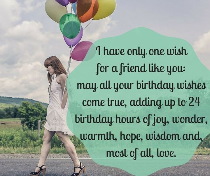 Wishes for a touching friend turned sister