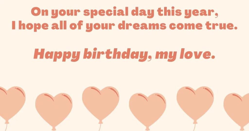 Romantic Birthday Wishes for Love