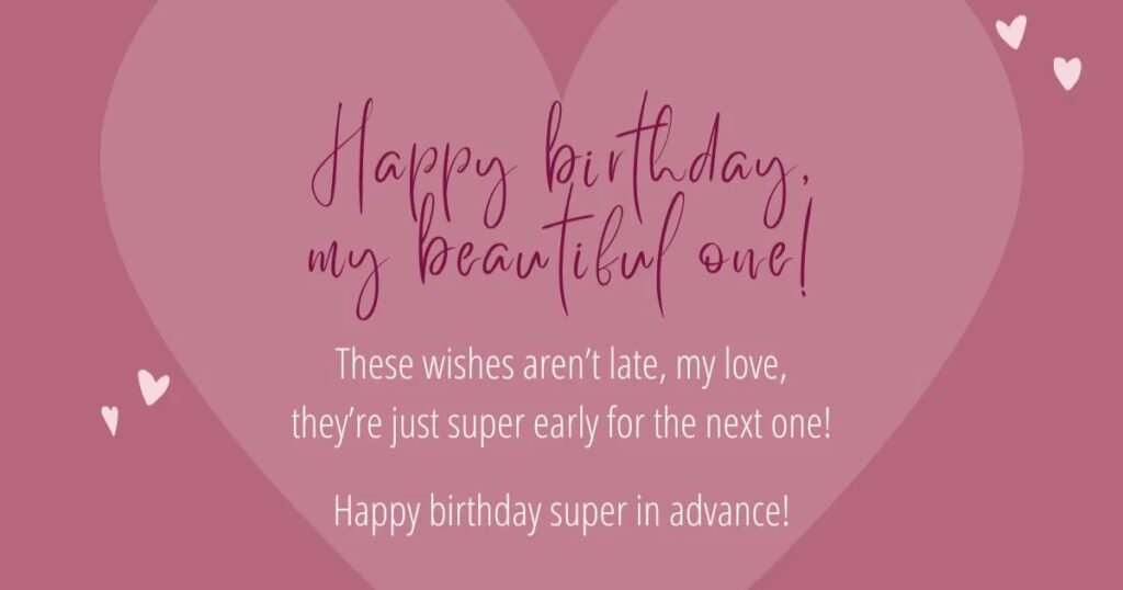 Short & Simple Birthday Wishes For Love