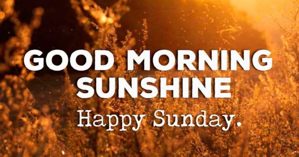 Sweet Good Morning Sunday Blessings