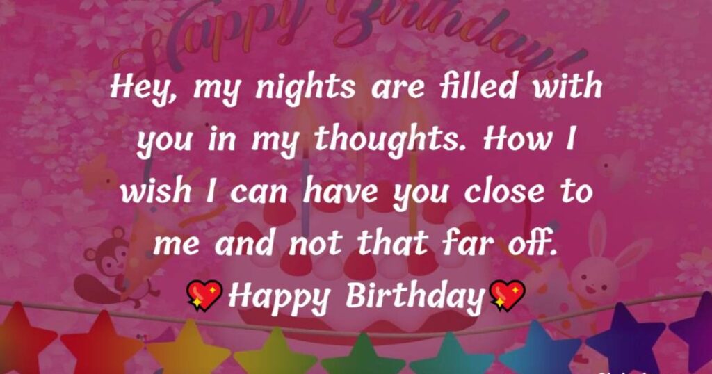 Romantic Birthday Wishes For Crush